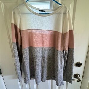 Pink Clover Cream Knit Top